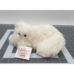 Heritage Collection By Ganz Whiskers White Plush Persian Cat Stuffed Animal